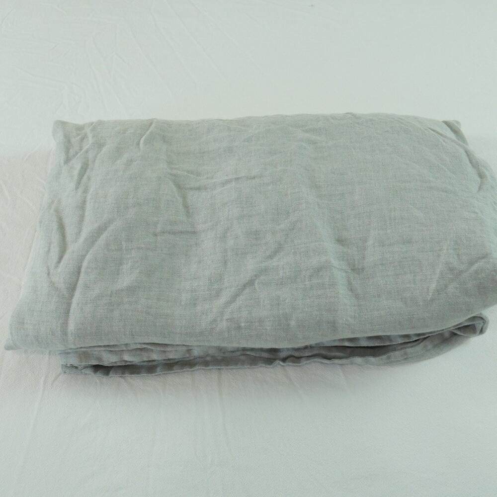 Area Home Emile Duvet Cover 100% Linen Mineral Grey King Size 102” x 83” Minimal